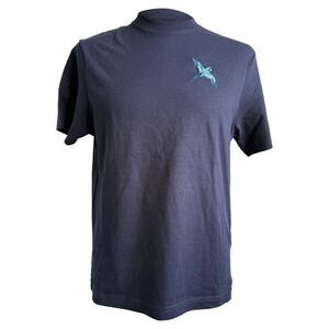 Axel Arigato Micro Bee Bird T-Shirt in Navy Blue Cotton